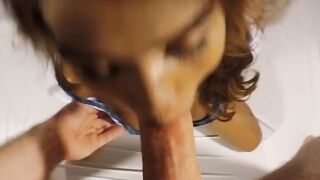 Handcuffed Asian shemale student sucks dick and enjoyed hardcore anal sex