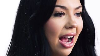 Big tits teen Holly Day masturbates after she talked about her journey