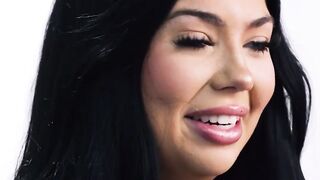 Big tits teen Holly Day masturbates after she talked about her journey