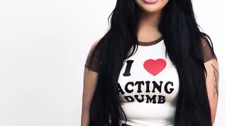 Big tits teen Holly Day masturbates after she talked about her journey