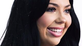Big tits teen Holly Day masturbates after she talked about her journey