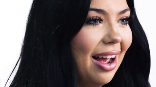 Big tits teen Holly Day masturbates after she talked about her journey
