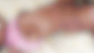 Sexy African teen swallowed huge white dick and got fuccked from the back