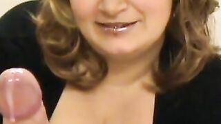 Blonde BBW MILF Teases with Big Natural Tits 2