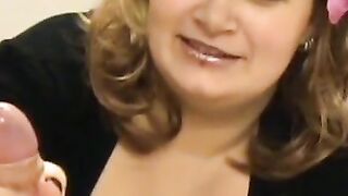 Blonde BBW MILF Teases with Big Natural Tits 2