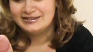 Blonde BBW MILF Teases with Big Natural Tits 2