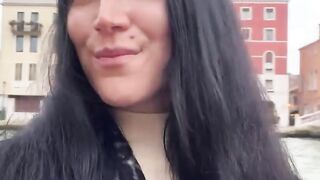 Eva high-risk gargle stranger in Venice - best XXX!