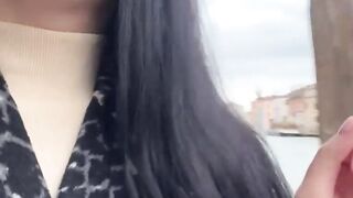 Eva high-risk gargle stranger in Venice - best XXX!