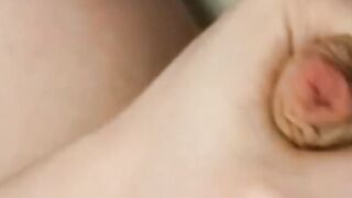 Twink Plays With His Small Uncut Cock on Webcam