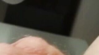 Twink Plays With His Small Uncut Cock on Webcam