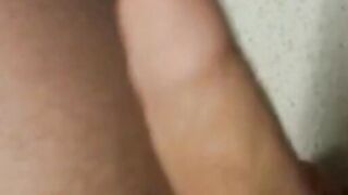 Twink Plays With His Small Uncut Cock on Webcam