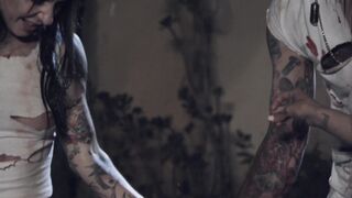 Repentful redhead pounded in a paranormal foursome with ghosts