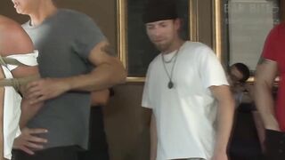 The men then take turns destroying the birthday boy Everett Jaggers ass