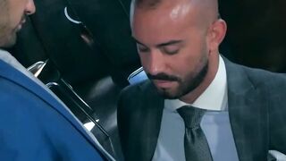Mature hottie Robbie Rojo target locks Bruno Maxs holes with his raging dick