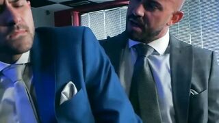 Mature hottie Robbie Rojo target locks Bruno Maxs holes with his raging dick