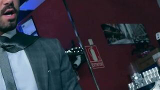 Mature hottie Robbie Rojo target locks Bruno Maxs holes with his raging dick