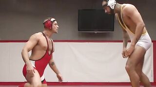 Rikk York gets taken down before edged and wanked by Jessie Colter