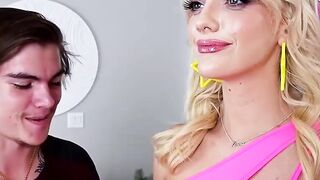 Busty beach babe android does the full package