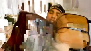 Hot tranny tastes male juice