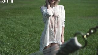 Passion foot job and hot pussy fucking for sexy MILF with perfect feet