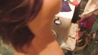 Cuckold guy sees his GF fucking