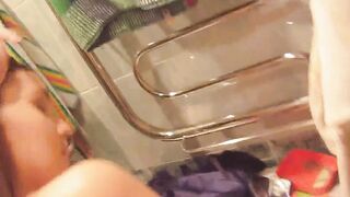 Cuckold guy sees his GF fucking