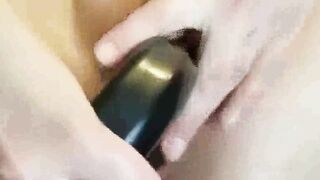 my flexibele cunt stuffed with big toy