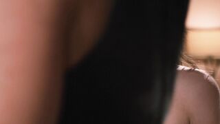 Mature petite blonde MILF teases and dominates a new lesbian sub
