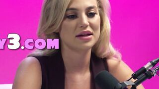 Big tits blonde teen pornstar Blake Blossom solo play after hot interview