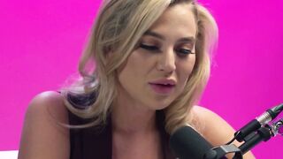 Big tits blonde teen pornstar Blake Blossom solo play after hot interview