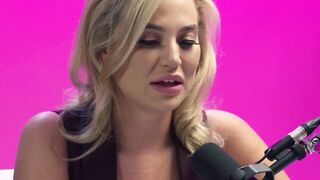 Big tits blonde teen pornstar Blake Blossom solo play after hot interview