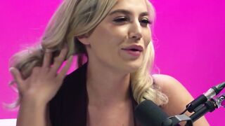 Big tits blonde teen pornstar Blake Blossom solo play after hot interview