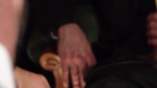 Dani Robles and Tyler Bergs cumshot marks the end of their rough sex
