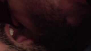 Dani Robles and Tyler Bergs cumshot marks the end of their rough sex