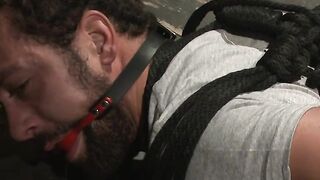 BDSM bottom DJ fails to escape his cruel master Wolf Hudson