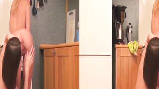 Teen gives hot deepthroat