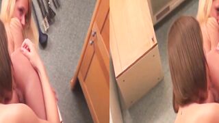 Teen gives hot deepthroat