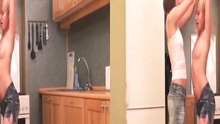 Teen gives hot deepthroat