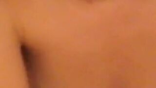 Slender slut sucks big dick