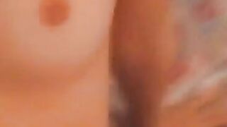 Slender slut sucks big dick