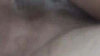 Cock drives in the Asian cunt