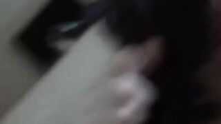 Cock drives in the Asian cunt