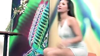 Thia angel strips off on cam