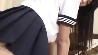 Asian nurse gets herself off