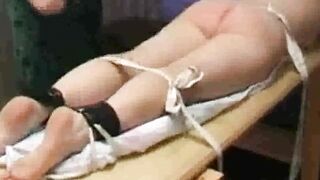 Hard Caning on Olga's sinful ass
