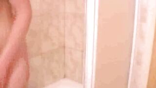 Stepdaughter shaving her twat in the shower