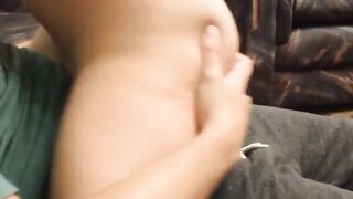 Petite Real Girl Hot Ass Riding Dick On Couch