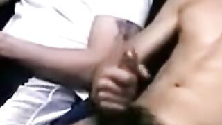 Big-Cock Buddies: Webcam Muscle Masturbation