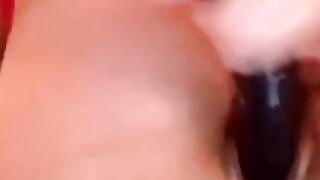 Black Amateur Fucks Pussy Hard