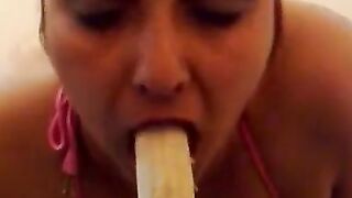 Greek BBW Plays with Her Sex Toys